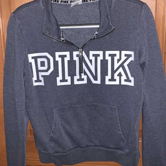 Pink three quarter zip up - Picture 1 of 3